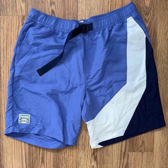 Puma Purple and White Athletic Shorts - Picture 1 of 5